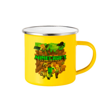 Minecraft characters, Yellow Enamel Metallic Cup 360ml