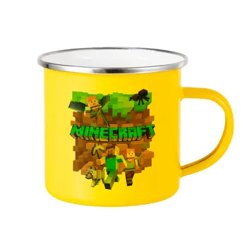 Minecraft characters, Κούπα Μεταλλική εμαγιέ Κίτρινη 360ml