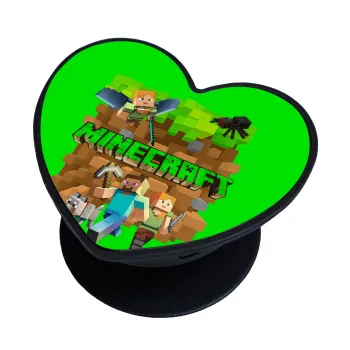 Minecraft characters, Phone Holders Stand  καρδιά Μαύρο Βάση Στήριξης Κινητού στο Χέρι
