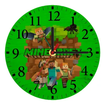 Minecraft characters, Ρολόι τοίχου ξύλινο plywood (20cm)