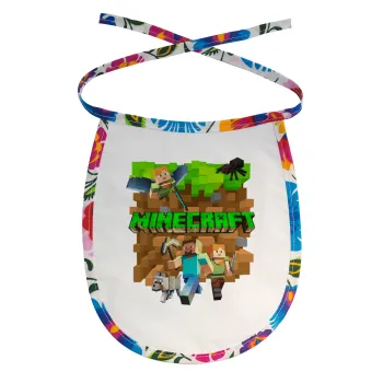 Minecraft characters, Σαλιάρα μωρού αλέκιαστη με κορδόνι Χρωματιστή