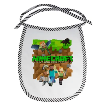 Minecraft characters, Σαλιάρα μωρού αλέκιαστη με κορδόνι Μαύρη