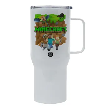 Minecraft characters, Mega Stainless steel Tumbler with lid, double wall 750L