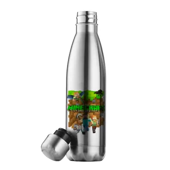 Minecraft characters, Inox (Stainless steel) double-walled metal mug, 500ml