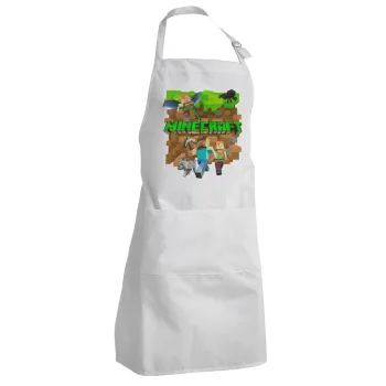 Minecraft characters, Adult Chef Apron (with sliders and 2 pockets)