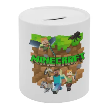 Minecraft characters, Κουμπαράς πορσελάνης με τάπα