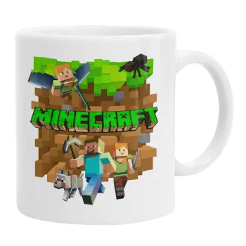Minecraft characters, Ceramic coffee mug, 330ml
