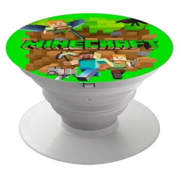 Minecraft characters, Phone Holders Stand  White Hand-held Mobile Phone Holder