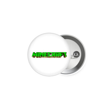 Minecraft logo green, Κονκάρδα παραμάνα 5.9cm