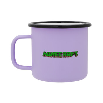 Minecraft logo green, Κούπα Μεταλλική εμαγιέ ΜΑΤ Light Pastel Purple 360ml