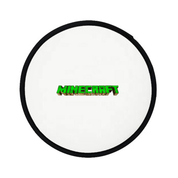 Minecraft logo green, Βεντάλια υφασμάτινη αναδιπλούμενη με θήκη (20cm)