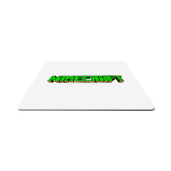 Minecraft logo green, Mousepad ορθογώνιο 27x19cm