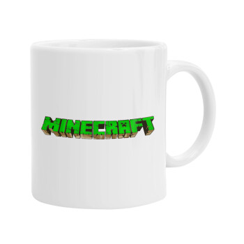 Minecraft logo green, Κούπα, κεραμική, 330ml (1 τεμάχιο)