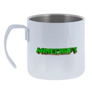 Minecraft logo green — Κούπα Ανοξείδωτη διπλού τοιχώματος 400ml