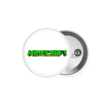 Minecraft logo green, Κονκάρδα παραμάνα 5.9cm