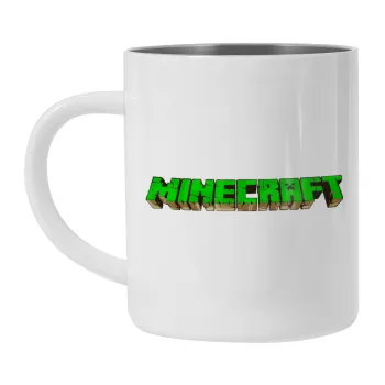 Minecraft logo green, Κούπα Ανοξείδωτη διπλού τοιχώματος 300ml