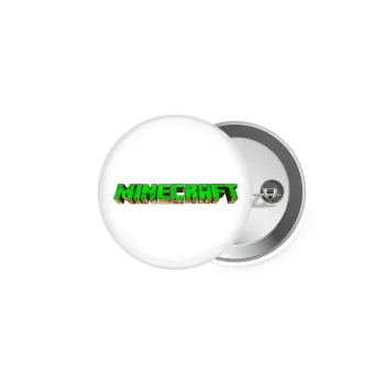 Minecraft logo green, Κονκάρδα παραμάνα 5cm