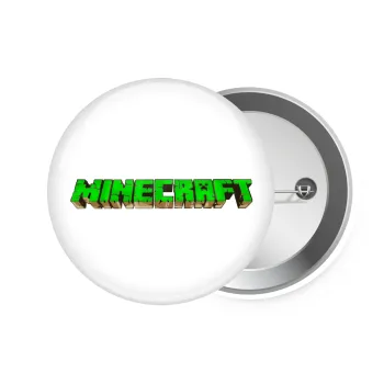 Minecraft logo green, Κονκάρδα παραμάνα 7.5cm
