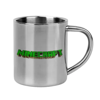 Minecraft logo green, Mug Stainless steel double wall 300ml