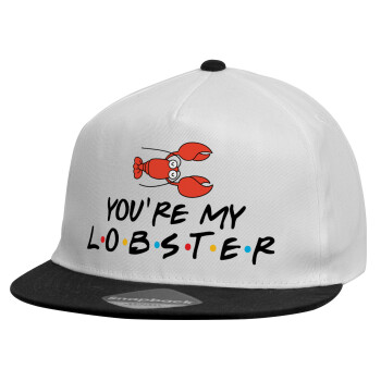 Friends you're my lobster, Καπέλο παιδικό Snapback, 100% Βαμβακερό, Λευκό