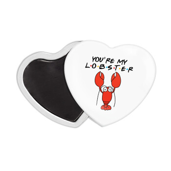 Friends you're my lobster, Μαγνητάκι καρδιά (57x52mm)