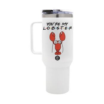 Friends you're my lobster, Mega Stainless steel Tumbler with lid, double wall 1,2L