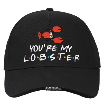 Friends you're my lobster, Work & Activity LED Light Cap – Perfect for Night & Low Light Conditions (100% COTTON, ADULT, UNISEX)
