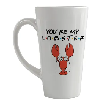 Friends you're my lobster, Κούπα κωνική Latte Μεγάλη, κεραμική, 450ml
