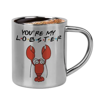 Friends you're my lobster, Κουπάκι μεταλλικό διπλού τοιχώματος για espresso (220ml)