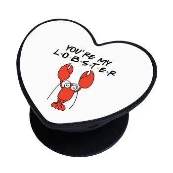 Friends you're my lobster, Phone Holders Stand  καρδιά Μαύρο Βάση Στήριξης Κινητού στο Χέρι