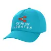 Children's Baseball Cap, 100% Cotton Twill, Blue (COTTON, CHILDREN, UNISEX, ONE SIZE)