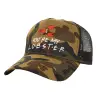 Adult Structured Trucker Hat, with Mesh, (Camouflage) Army (100% COTTON, ADULT, UNISEX, ONE SIZE)