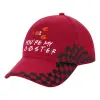 Adult Cap RACING Ultimate Red/Black, (100% COTTON DRILL, ADULT, UNISEX, ONE SIZE ADULT)