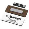 Name Tags/Badge Ξύλινο με μαγνήτη ασφαλείας (75x30mm)