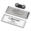 Name Tags/Badge Silver με μαγνήτη ασφαλείας (64x22mm)