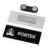 Name Tags/Badge Metal  με μαγνήτη ασφαλείας (65x25mm)