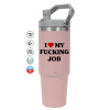 Pink color, 890ml (30oz) stainless Steel Tumbler with Handle