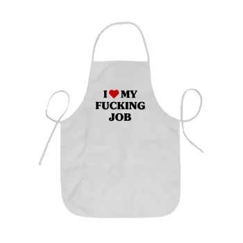 I love my fucking job, Ποδιά Σεφ ολόσωμη κοντή  Παιδική (44x62cm)