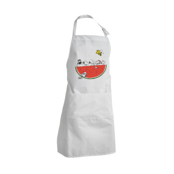 Snoopy summer, Adult Chef Apron (with sliders and 2 pockets)