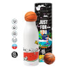 Bascetball Metal mug thermos, double wall, 550ml