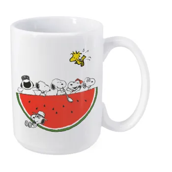 Snoopy summer, Κούπα Mega, κεραμική, 450ml