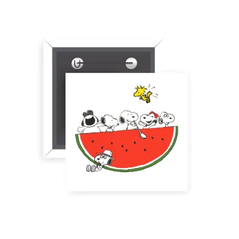 Snoopy summer, Κονκάρδα παραμάνα τετράγωνη 5x5cm