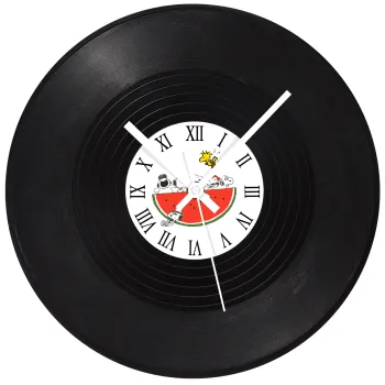 Snoopy summer, Ρολόι τοίχου Βινύλιο (30cm)