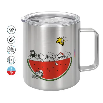 Snoopy summer, Κούπα Ανοξείδωτη διπλού τοιχώματος 300ml