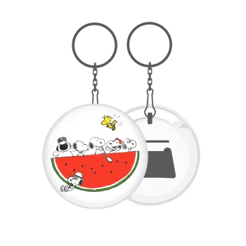 Snoopy summer, Μπρελόκ μεταλλικό 5cm με ανοιχτήρι