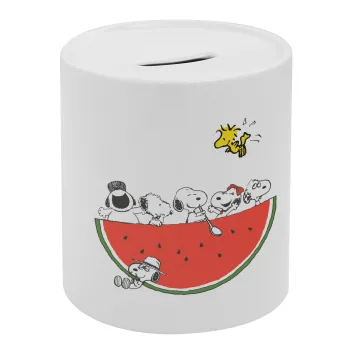 Snoopy summer, Κουμπαράς πορσελάνης με τάπα