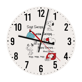 Snoopy manual, Ρολόι τοίχου ξύλινο (30cm)