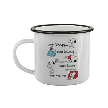 Snoopy manual, Κούπα εμαγιέ με μαύρο χείλος 360ml