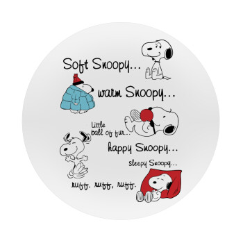 Snoopy manual, Mousepad Round 20cm