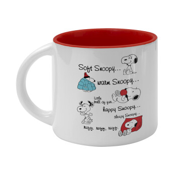 Snoopy manual, Κούπα κεραμική 400ml Λευκή/Κόκκινη